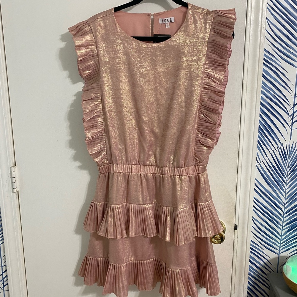 Shimmery pink dress